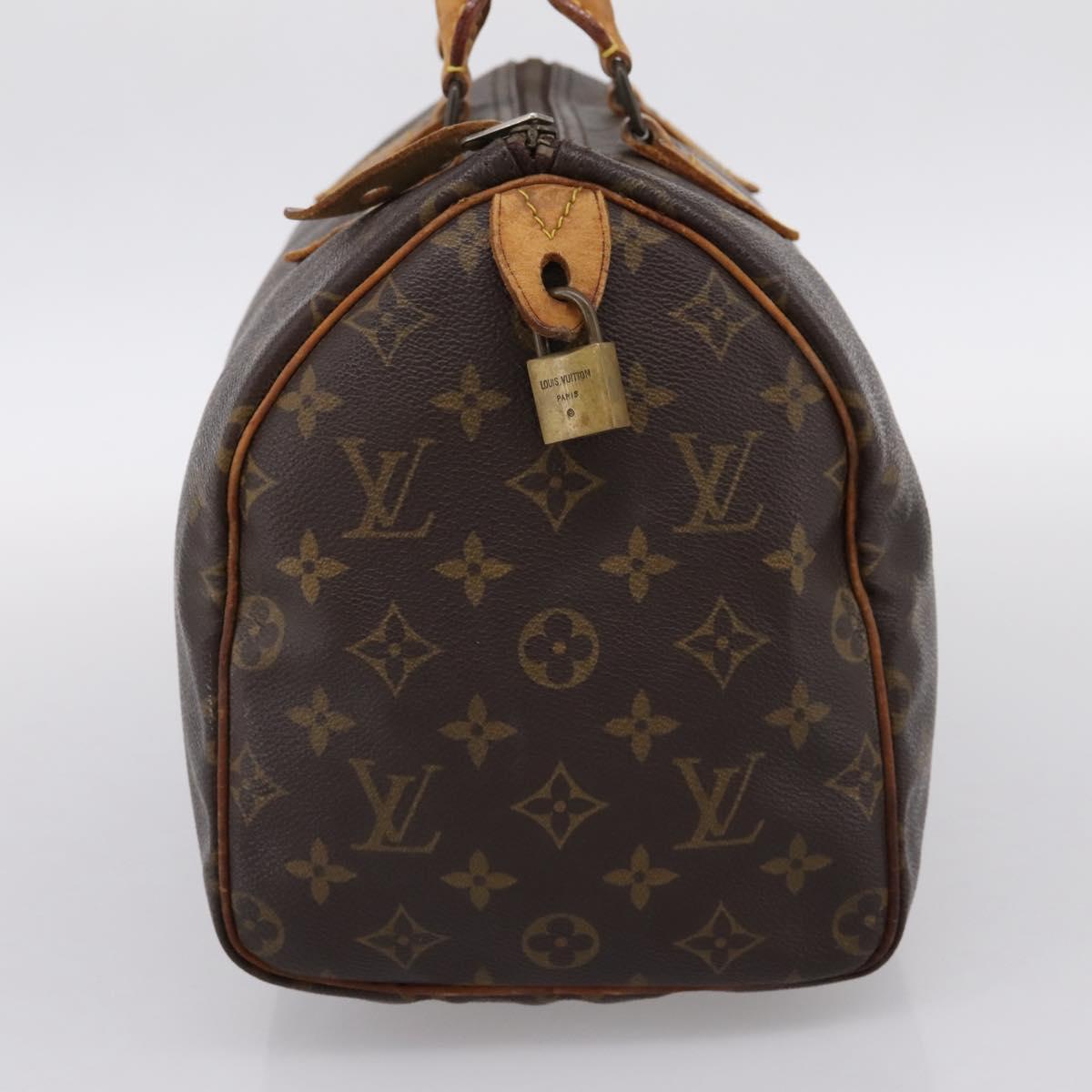 LOUIS VUITTON Monogram Speedy 30 Hand Bag M41526 LV Auth 199332