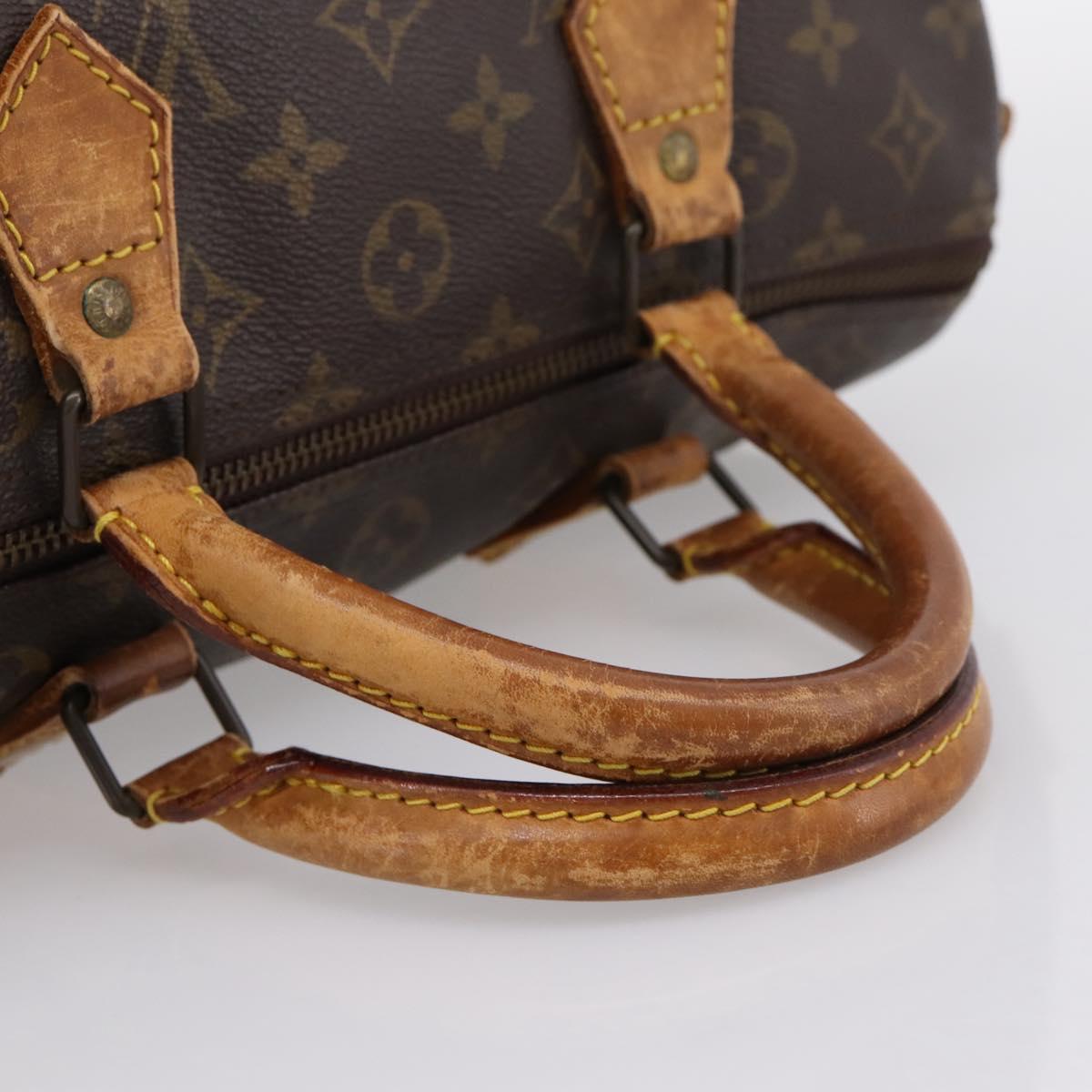 LOUIS VUITTON Monogram Speedy 30 Hand Bag M41526 LV Auth 199332
