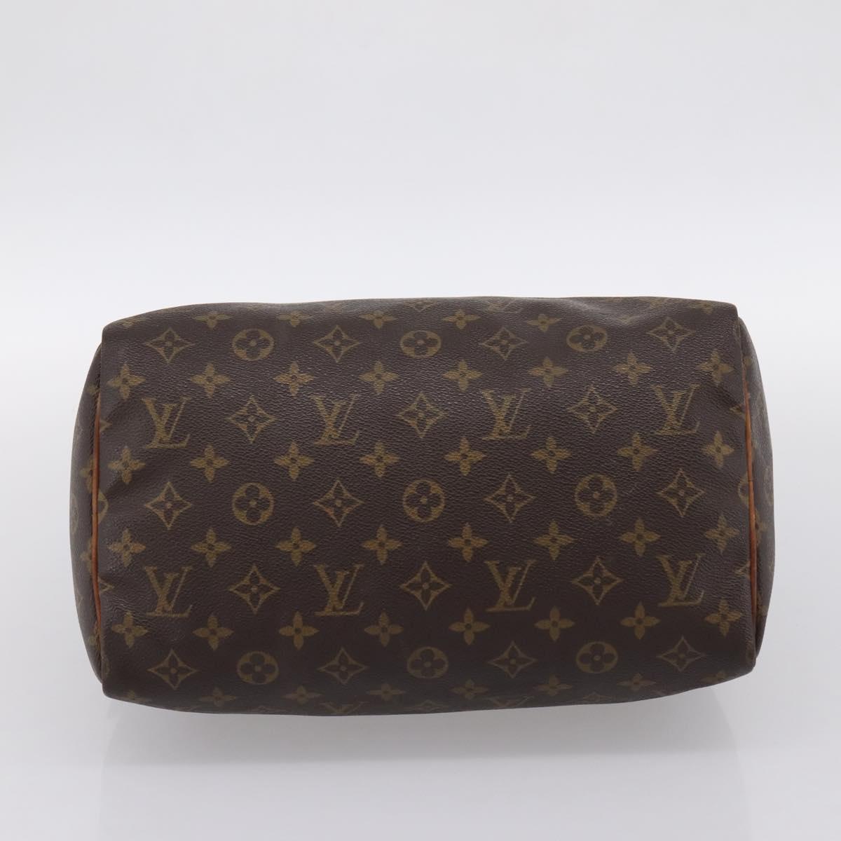 LOUIS VUITTON Monogram Speedy 30 Hand Bag M41526 LV Auth 199332