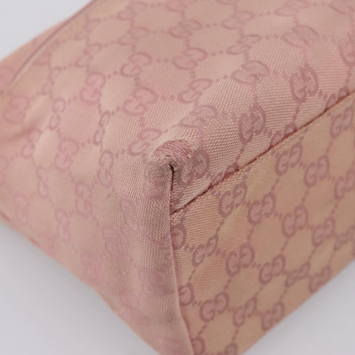 GUCCI GG Canvas Shoulder Bag Pink 001 3386 Auth 199334