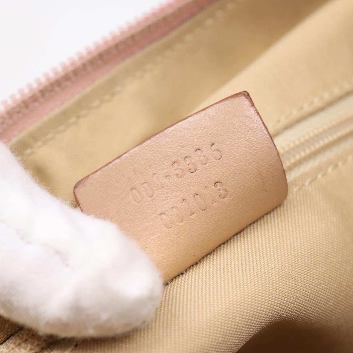 GUCCI GG Canvas Shoulder Bag Pink 001 3386 Auth 199334