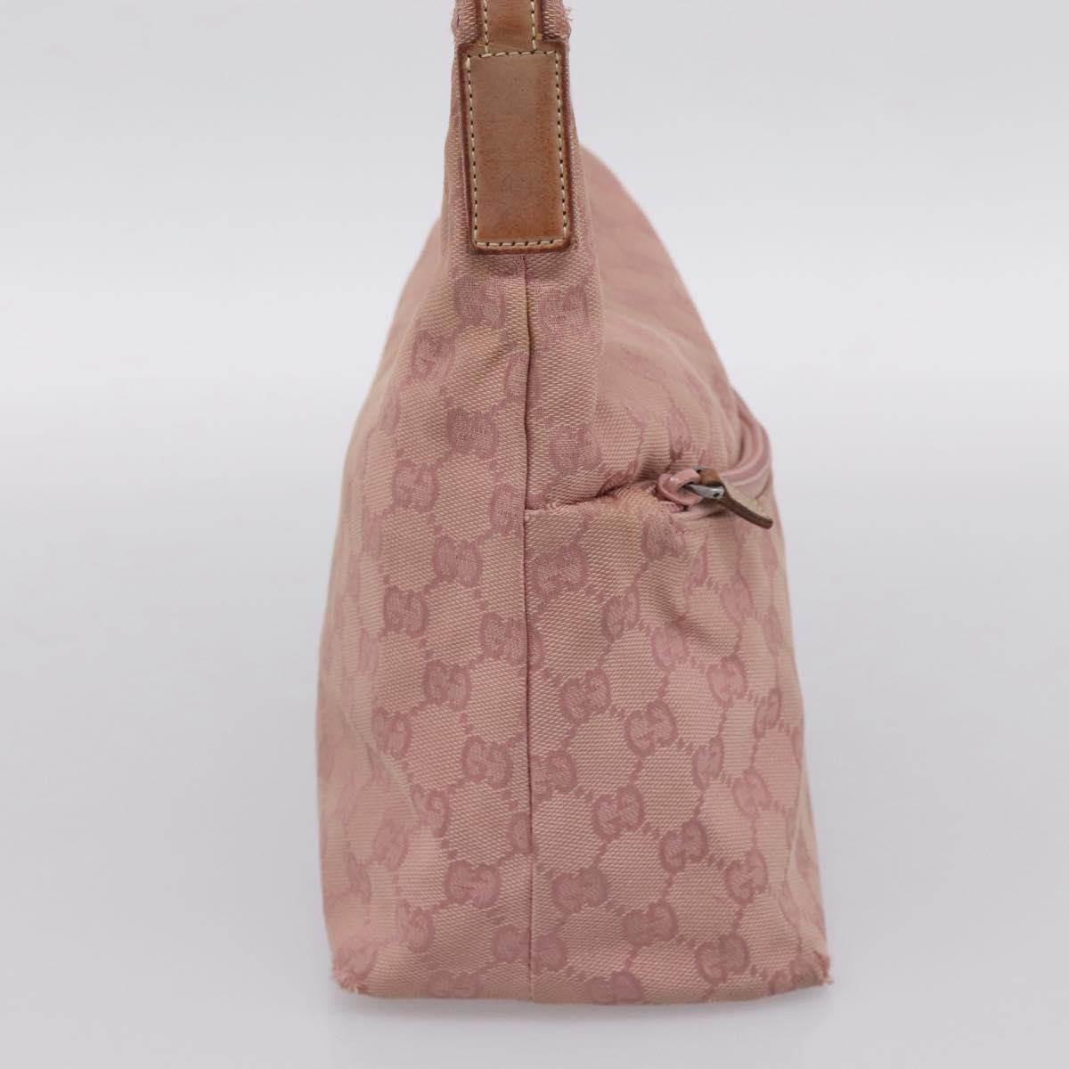 GUCCI GG Canvas Shoulder Bag Pink 001 3386 Auth 199334