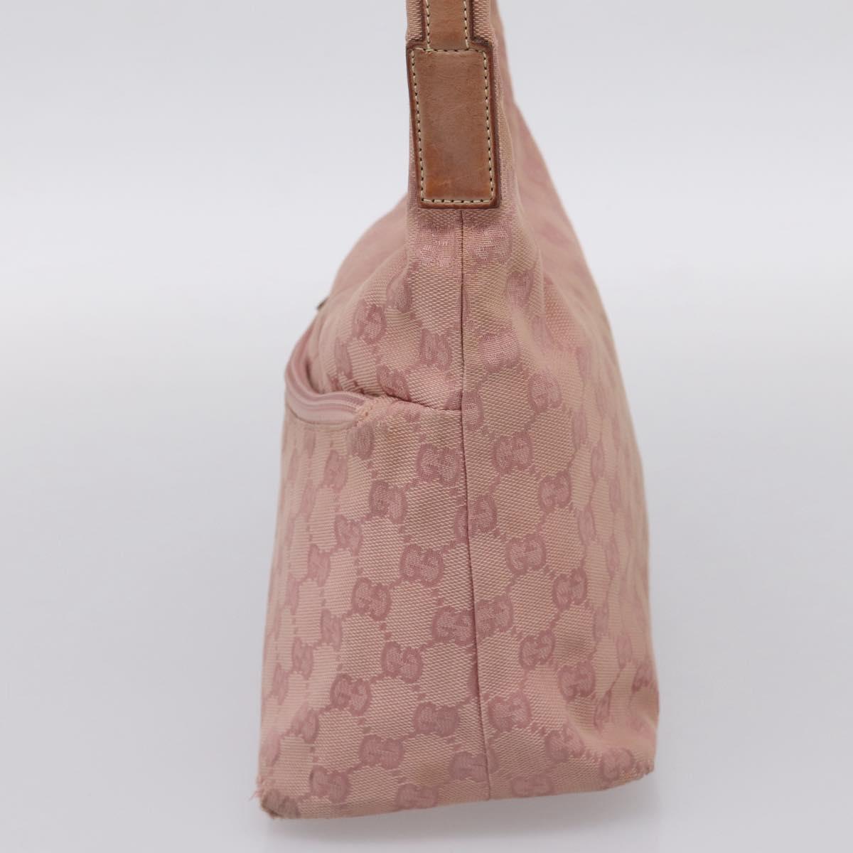 GUCCI GG Canvas Shoulder Bag Pink 001 3386 Auth 199334