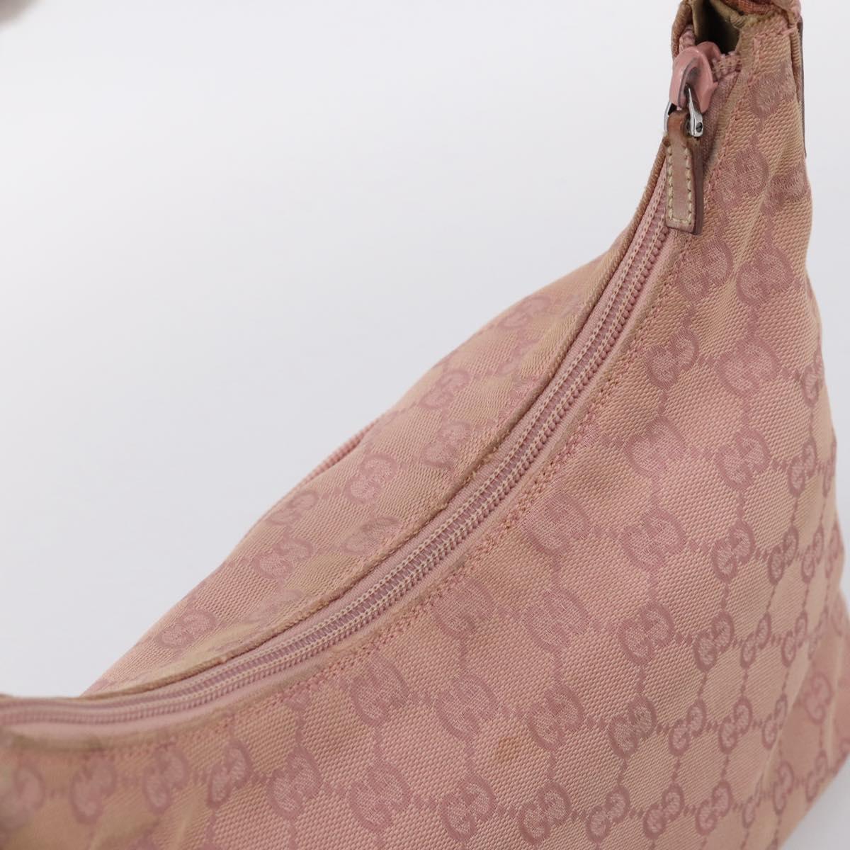 GUCCI GG Canvas Shoulder Bag Pink 001 3386 Auth 199334