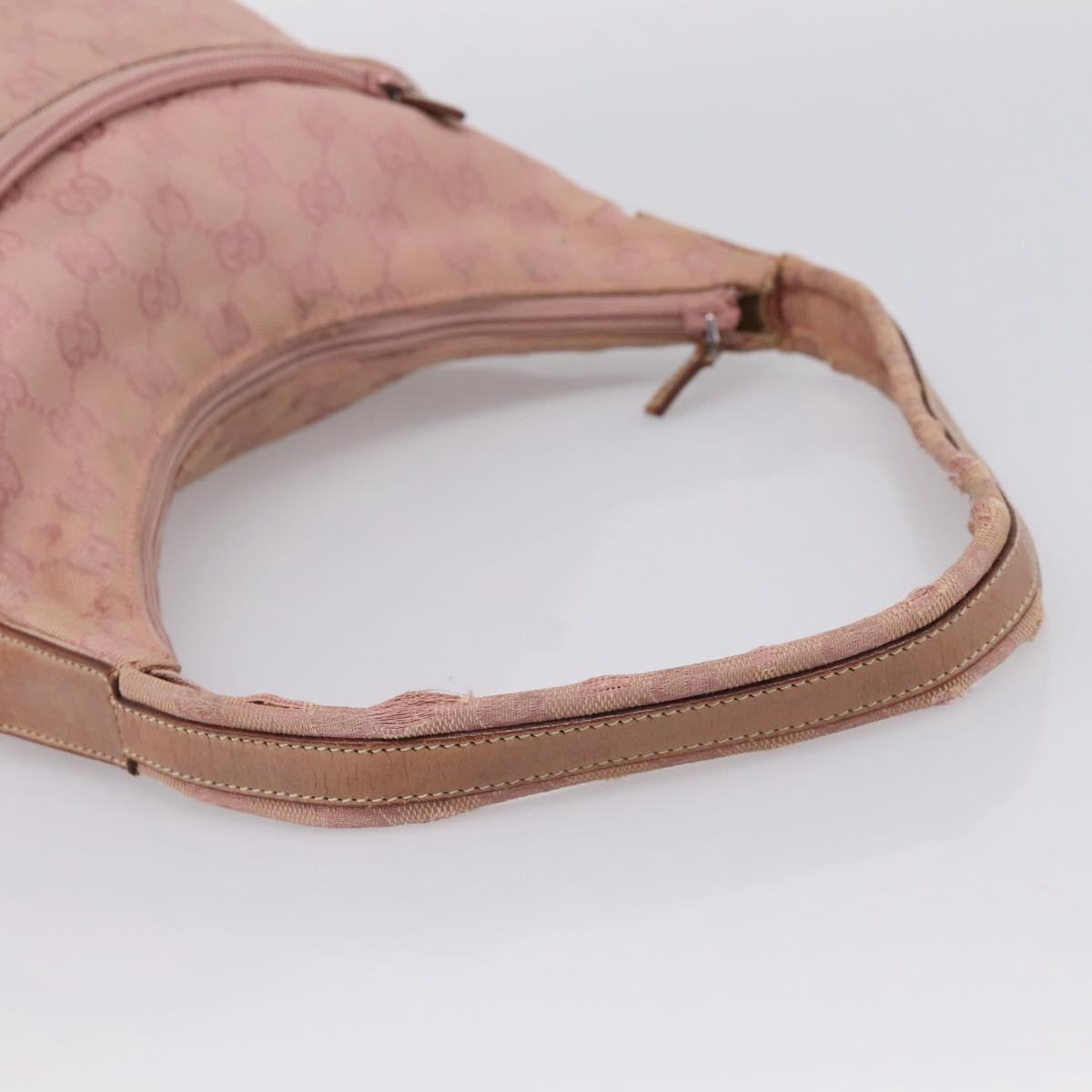 GUCCI GG Canvas Shoulder Bag Pink 001 3386 Auth 199334