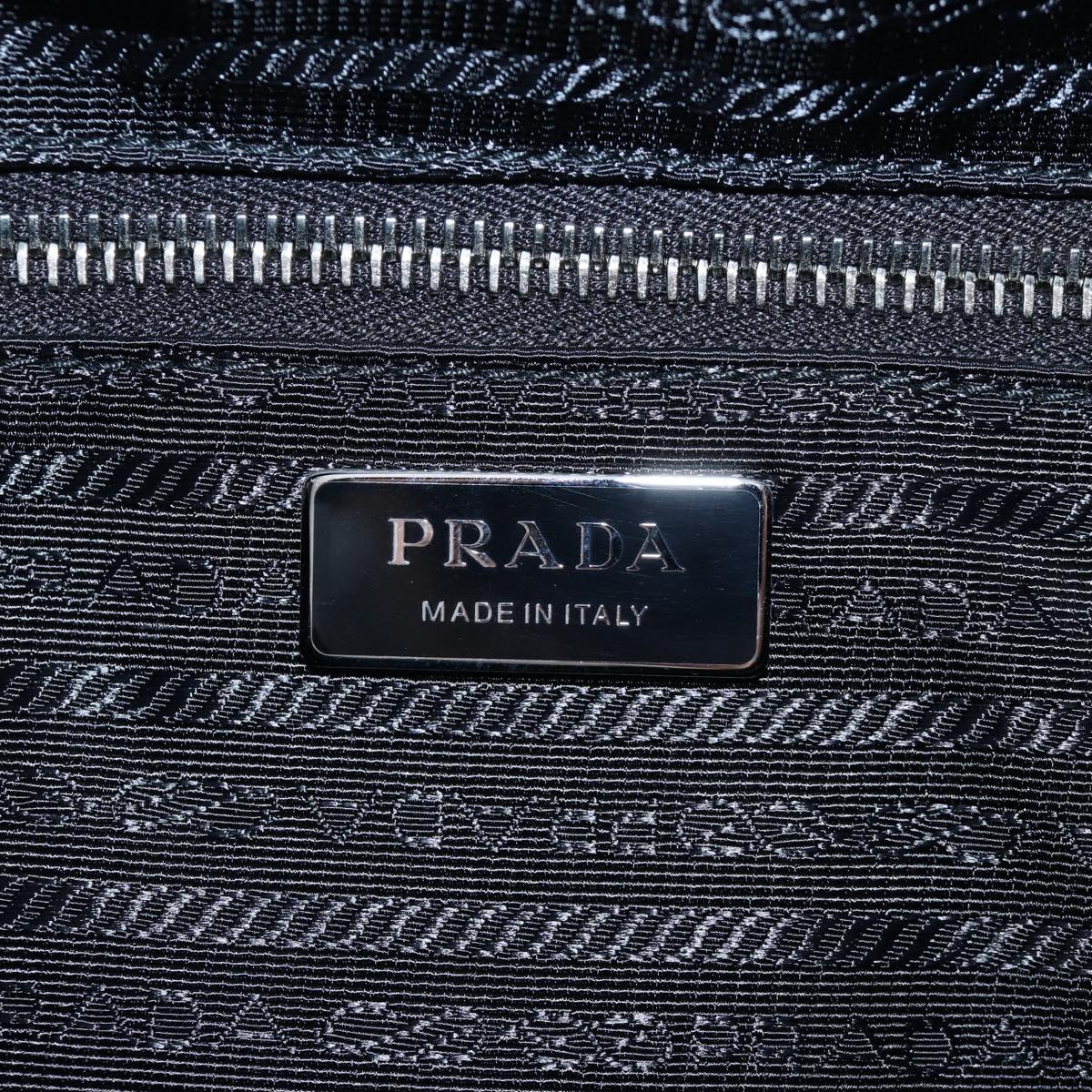 PRADA Shoulder Bag Sequin Green Silver Auth 199336SM