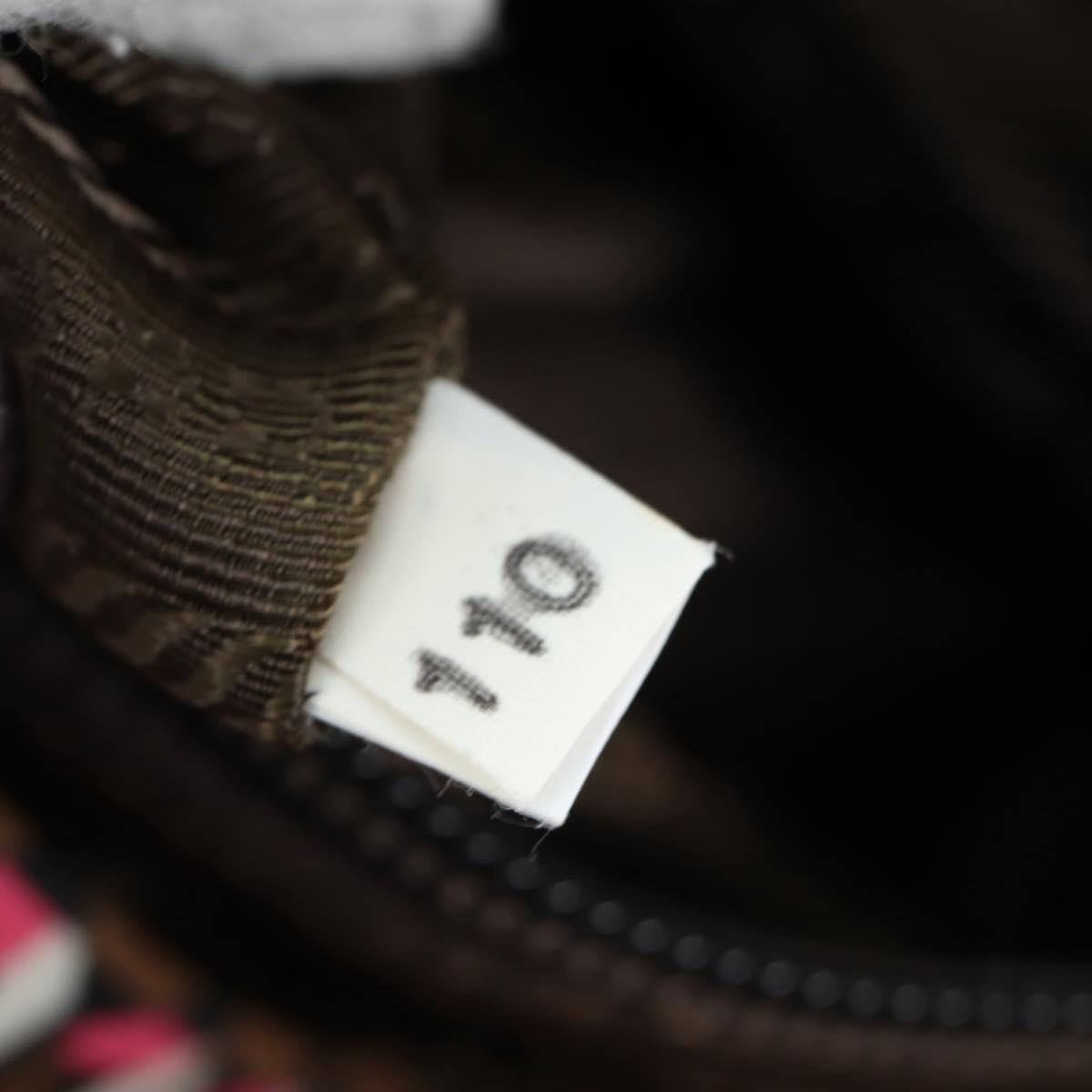 PRADA Backpack Nylon Pink Brown Auth 199345V