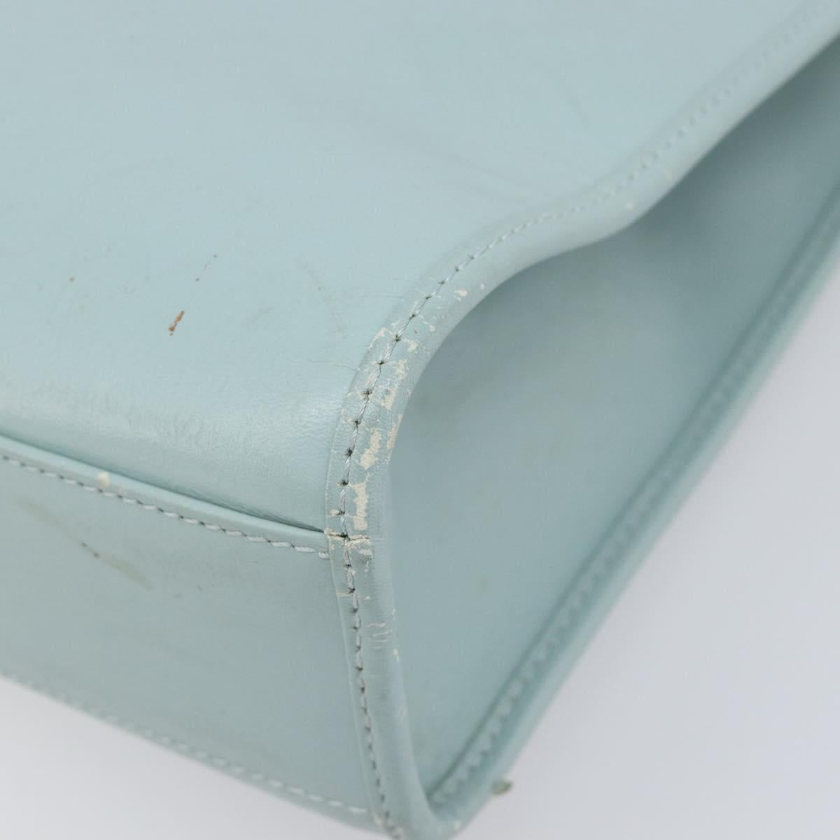 GUCCI Micro GG Jackie Hand Bag PVC Light Blue Gold Tone 002 1065 Auth 199353A