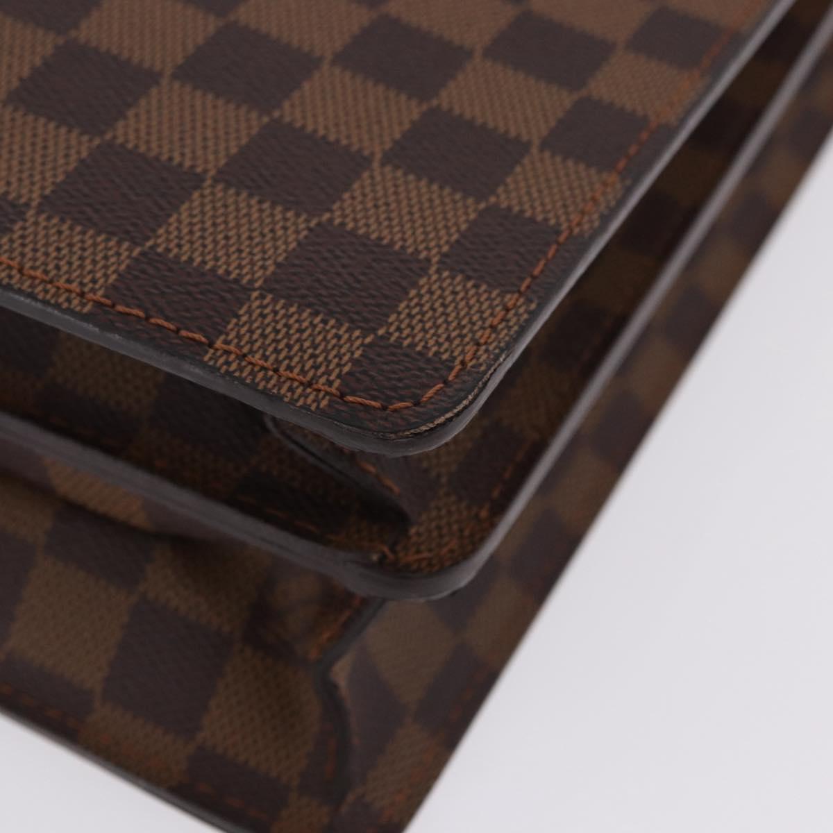 LOUIS VUITTON Damier Ebene Serviette Ambassador Business Bag LV Auth 199355V