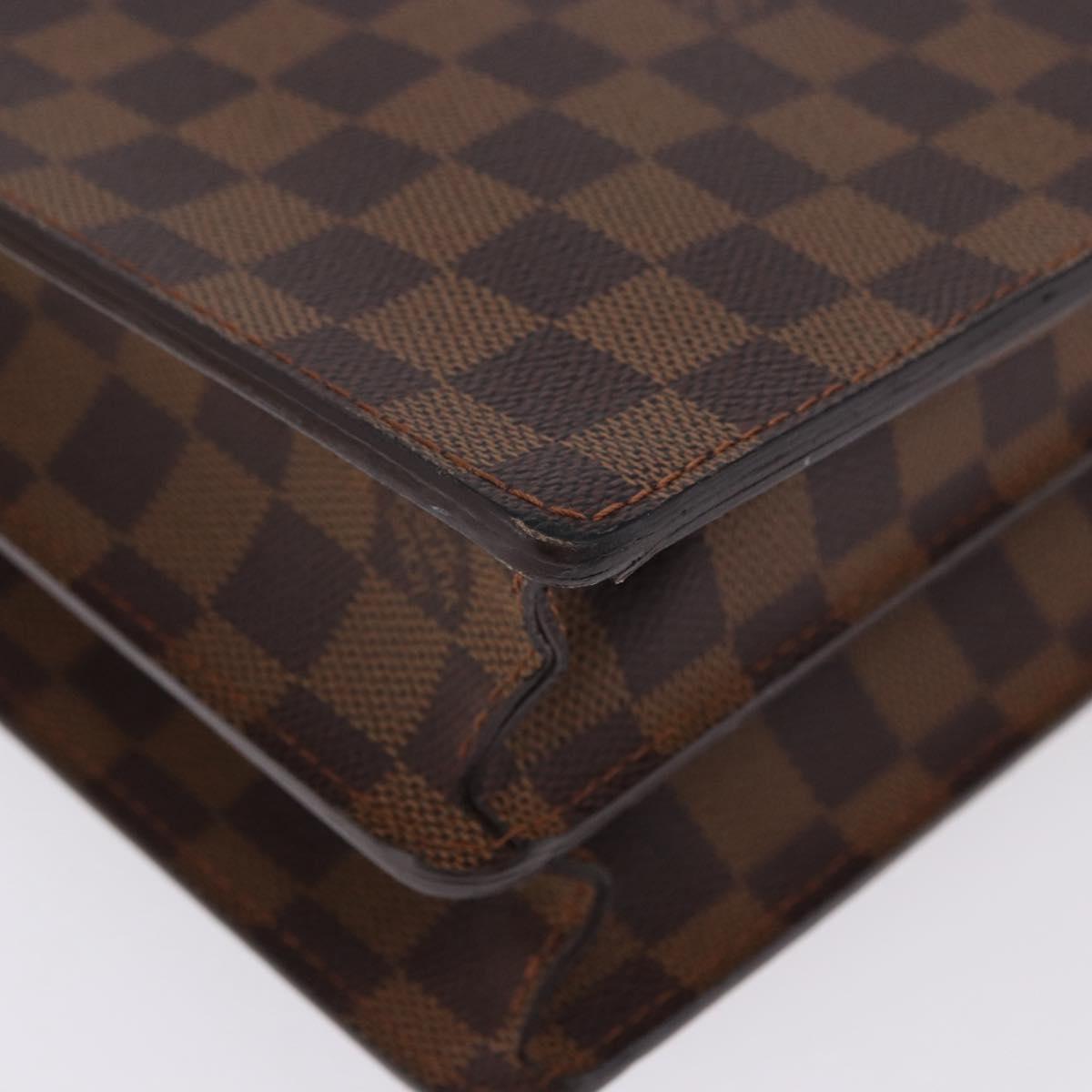 LOUIS VUITTON Damier Ebene Serviette Ambassador Business Bag LV Auth 199355V