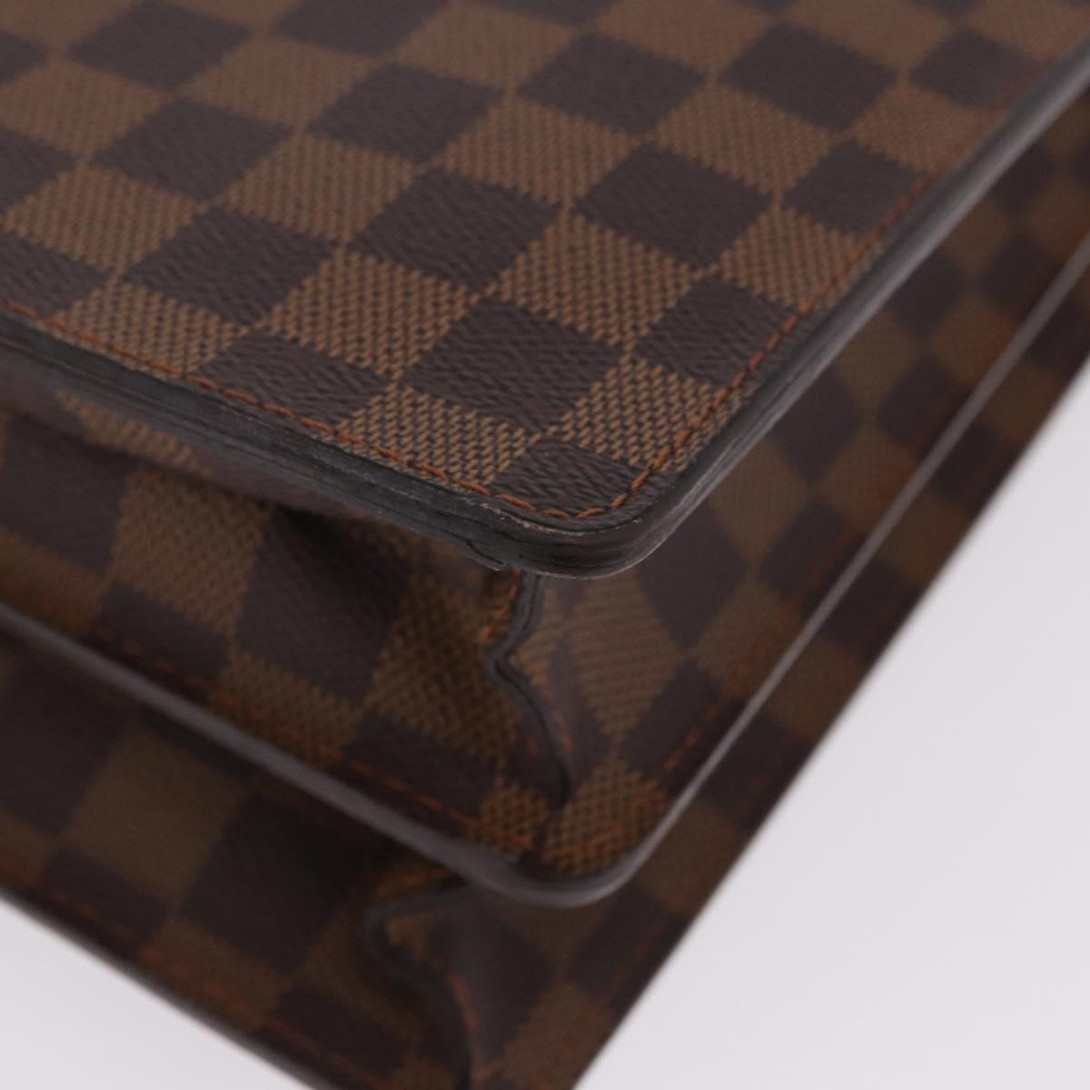 LOUIS VUITTON Damier Ebene Serviette Ambassador Business Bag LV Auth 199355V