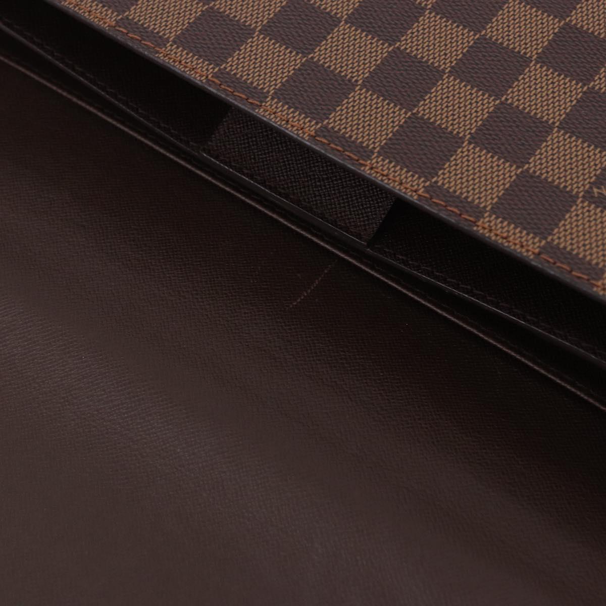 LOUIS VUITTON Damier Ebene Serviette Ambassador Business Bag LV Auth 199355V