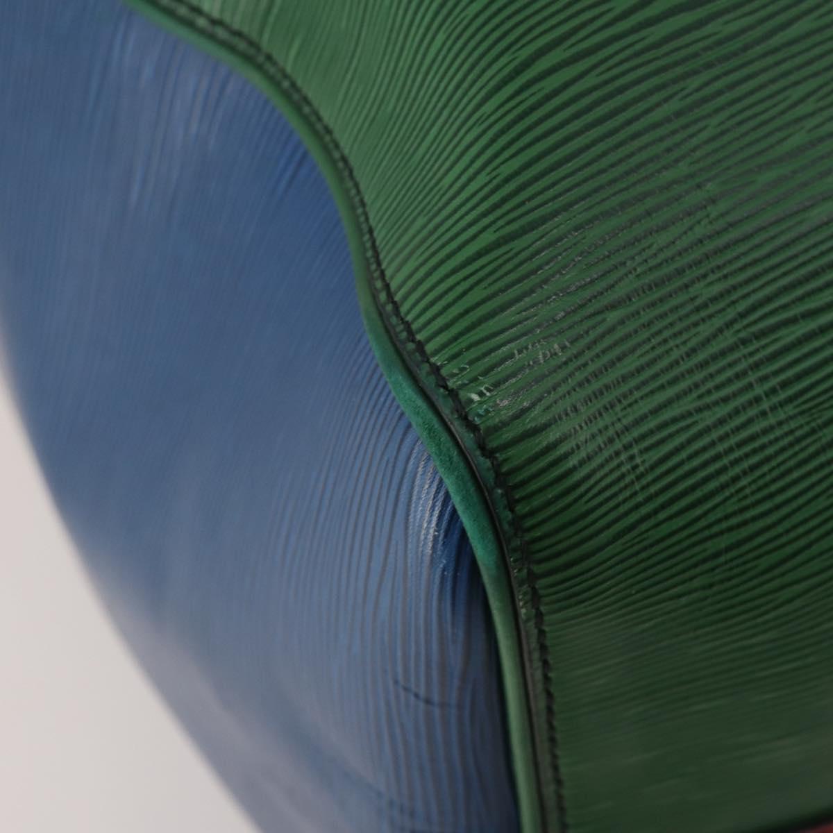 LOUIS VUITTON Epi Keepall Bandouliere 50 Bag Green Red Blue M55571 Auth 199362A