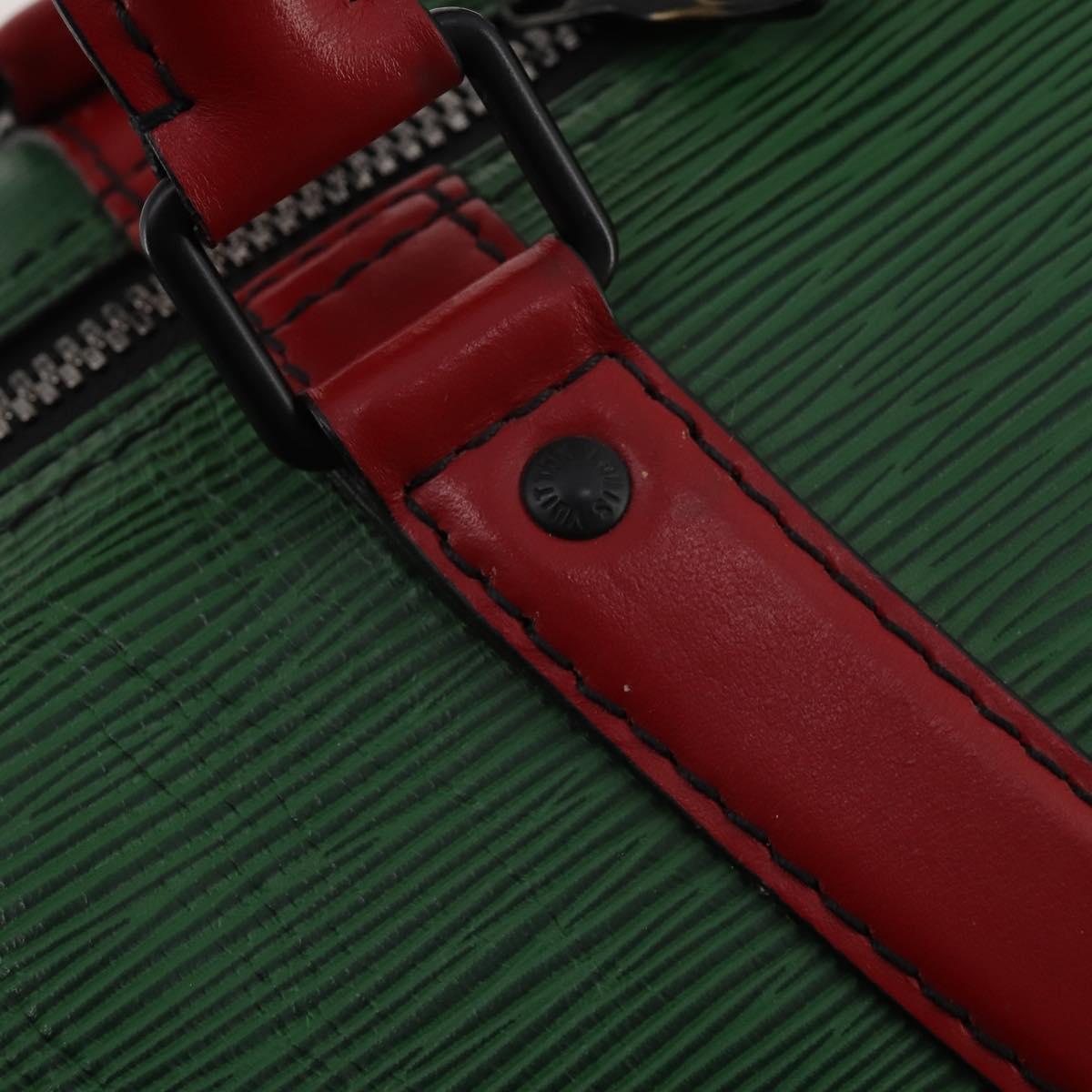 LOUIS VUITTON Epi Keepall Bandouliere 50 Bag Green Red Blue M55571 Auth 199362A