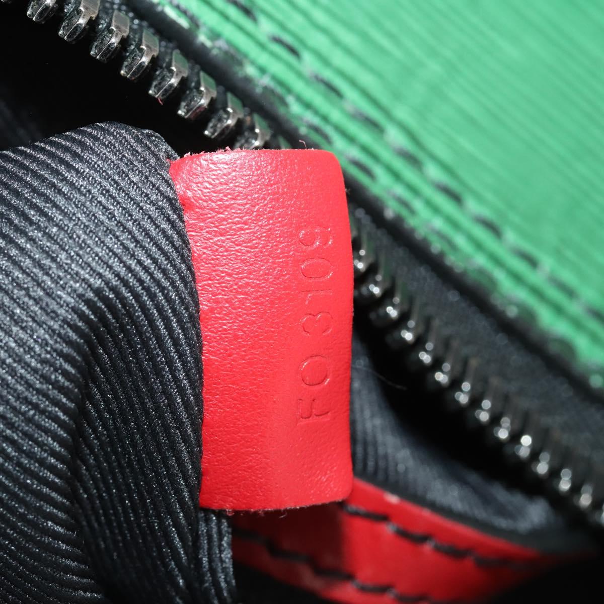LOUIS VUITTON Epi Keepall Bandouliere 50 Bag Green Red Blue M55571 Auth 199362A