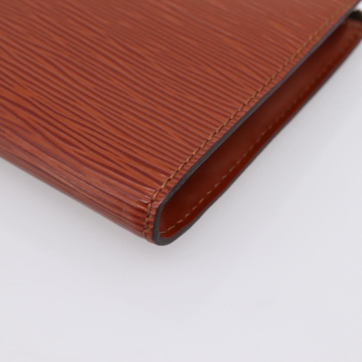 LOUIS VUITTON Epi Pochette Accessoires Pouch Brown M52983 LV Auth 199366