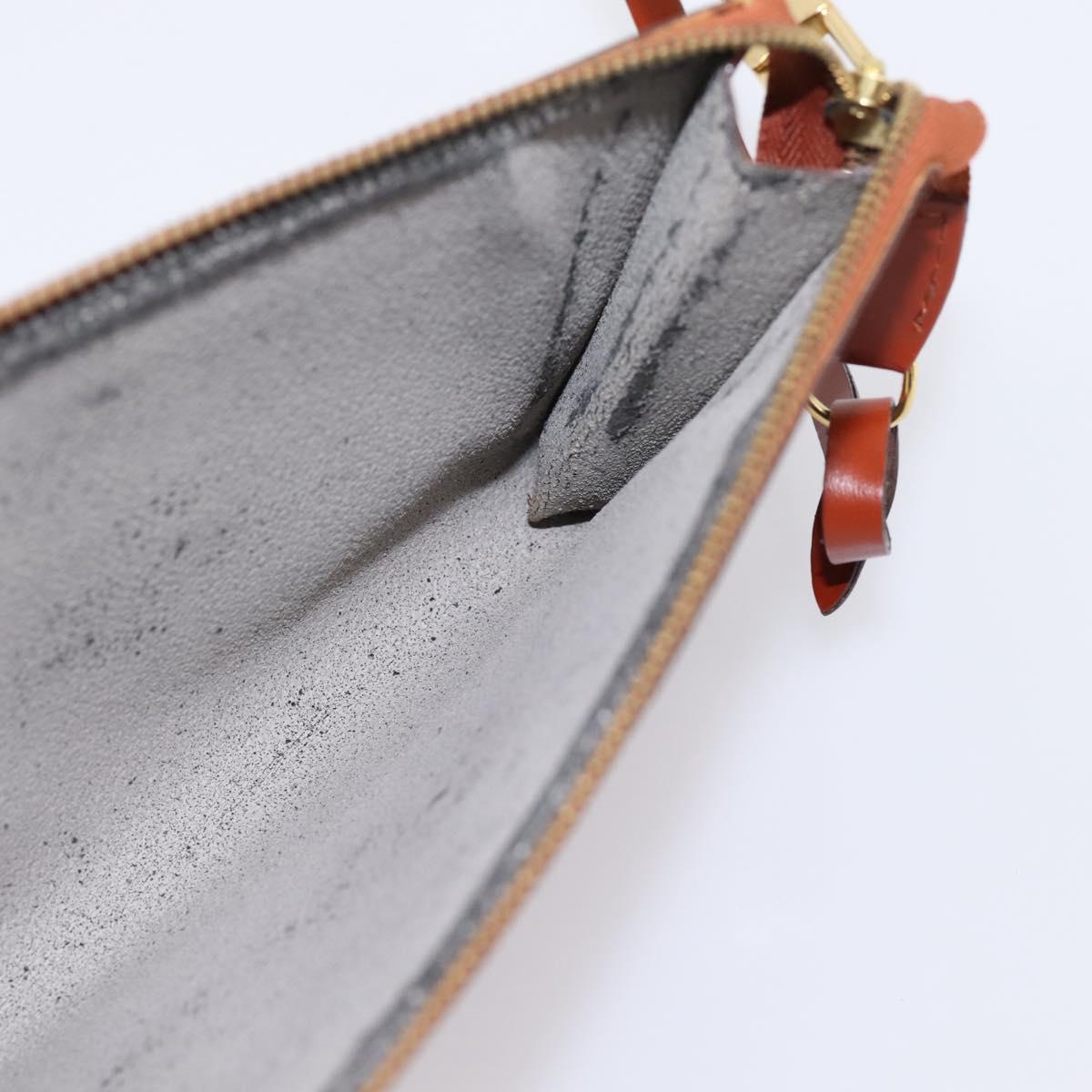 LOUIS VUITTON Epi Pochette Accessoires Pouch Brown M52983 LV Auth 199366