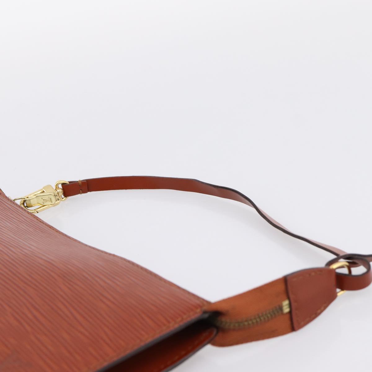 LOUIS VUITTON Epi Pochette Accessoires Pouch Brown M52983 LV Auth 199366