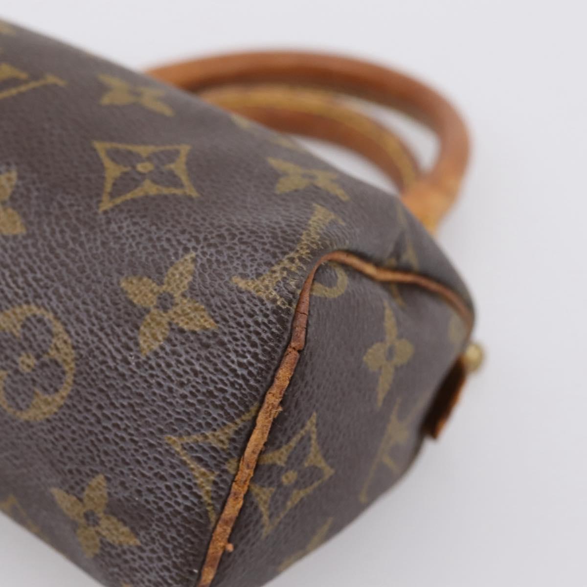 LOUIS VUITTON Monogram Mini Speedy Hand Bag M41534 LV Auth 199368