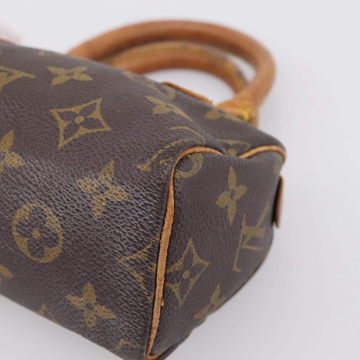 LOUIS VUITTON Monogram Mini Speedy Hand Bag M41534 LV Auth 199368
