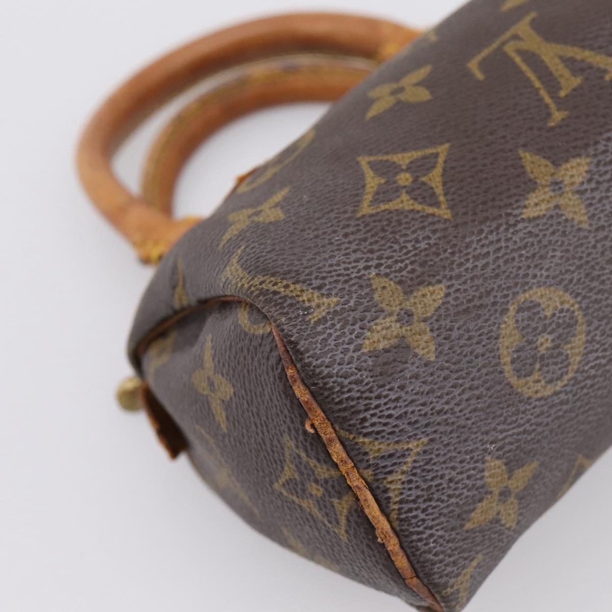 LOUIS VUITTON Monogram Mini Speedy Hand Bag M41534 LV Auth 199368