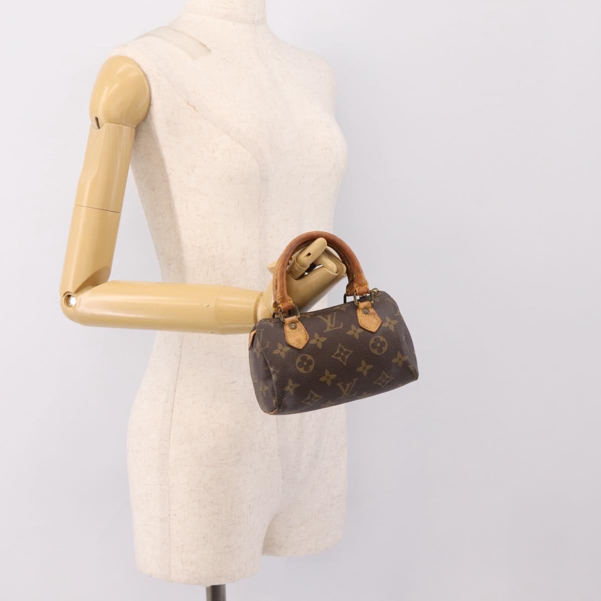 LOUIS VUITTON Monogram Mini Speedy Hand Bag M41534 LV Auth 199368