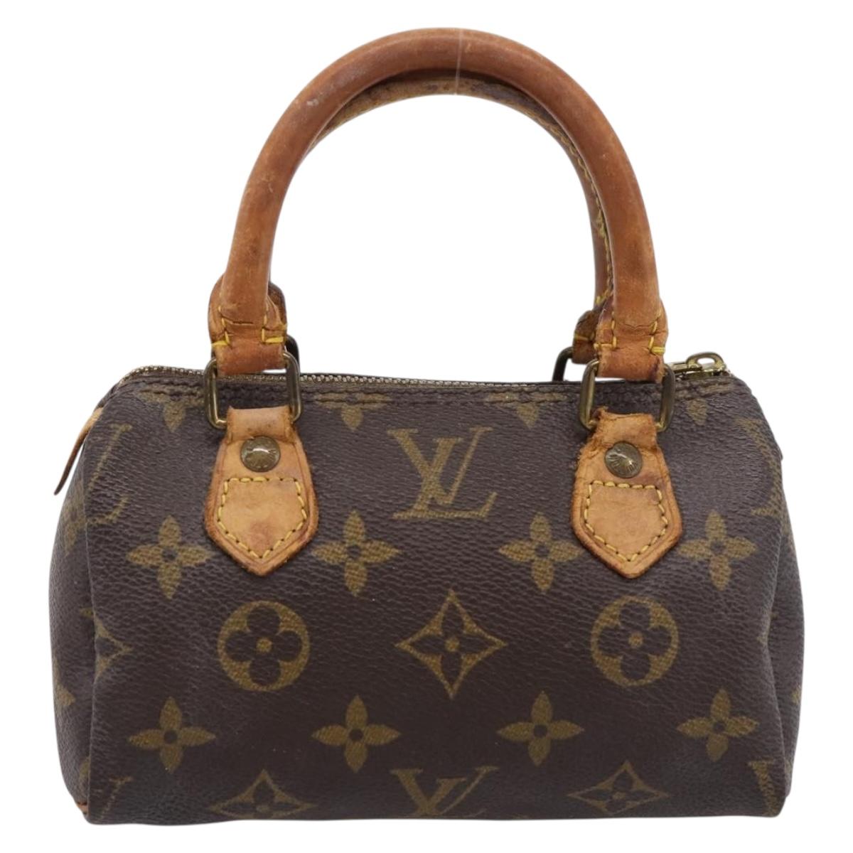 LOUIS VUITTON Monogram Mini Speedy Hand Bag M41534 LV Auth 199368