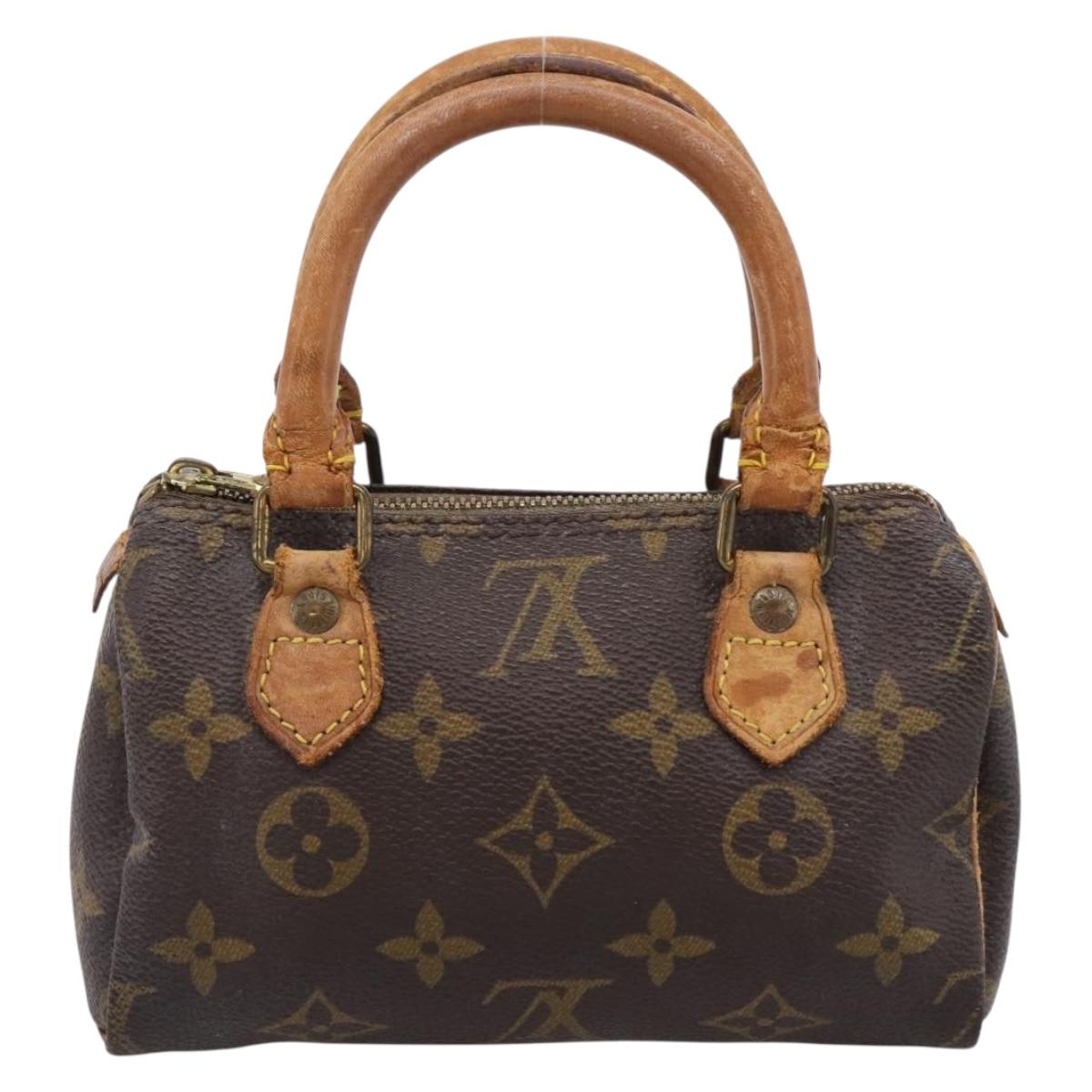 LOUIS VUITTON Monogram Mini Speedy Hand Bag M41534 LV Auth 199368