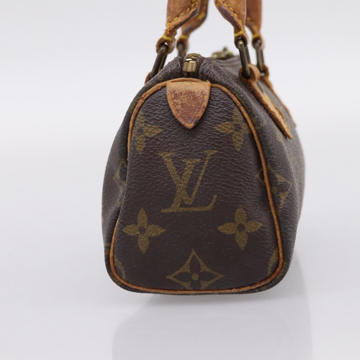 LOUIS VUITTON Monogram Mini Speedy Hand Bag M41534 LV Auth 199368