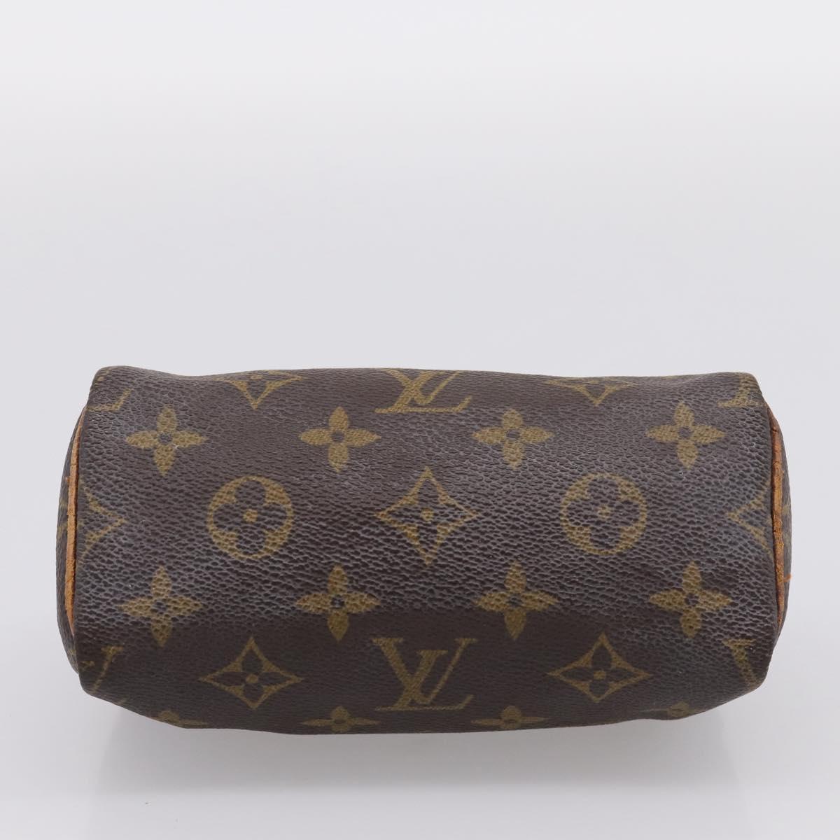 LOUIS VUITTON Monogram Mini Speedy Hand Bag M41534 LV Auth 199368