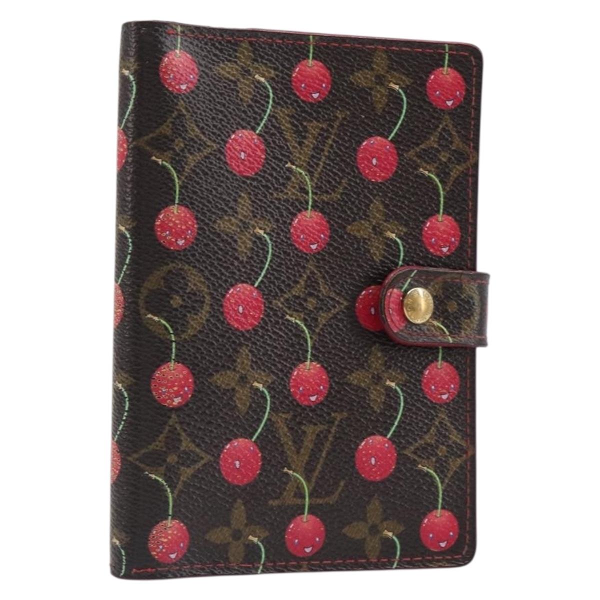 LOUIS VUITTON Monogram Cherry Agenda PM Day Planner Cover R21023 LV Auth 199372V