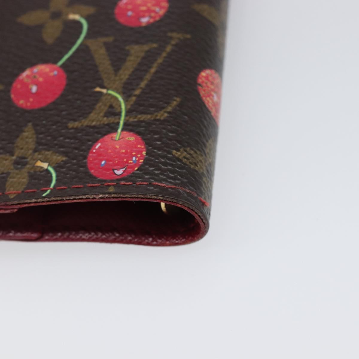 LOUIS VUITTON Monogram Cherry Agenda PM Day Planner Cover R21023 LV Auth 199372V