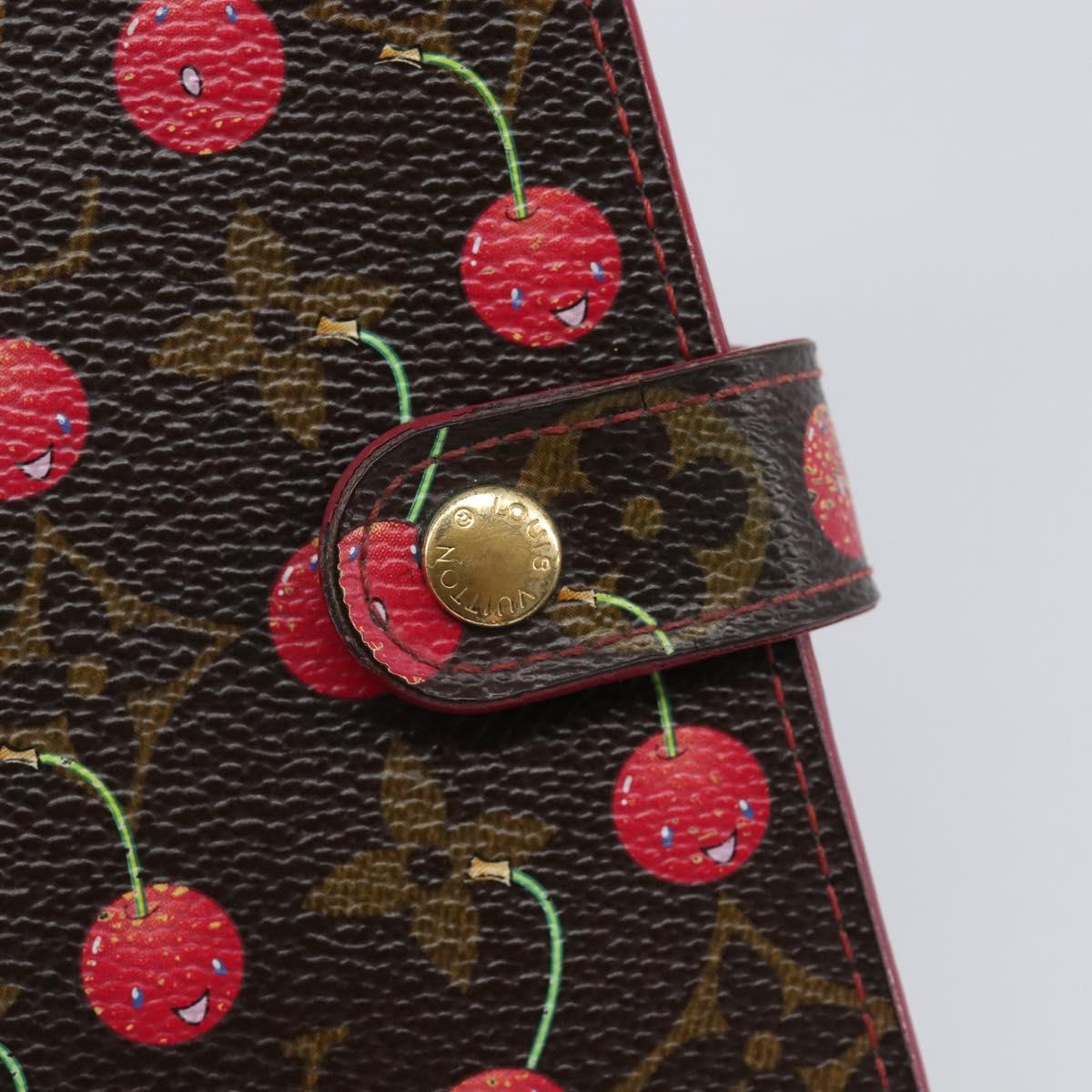 LOUIS VUITTON Monogram Cherry Agenda PM Day Planner Cover R21023 LV Auth 199372V