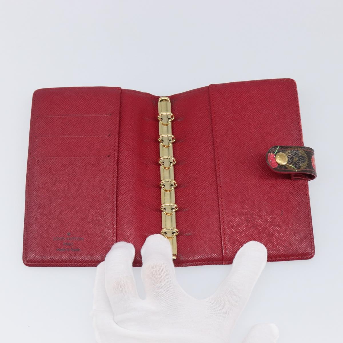 LOUIS VUITTON Monogram Cherry Agenda PM Day Planner Cover R21023 LV Auth 199372V