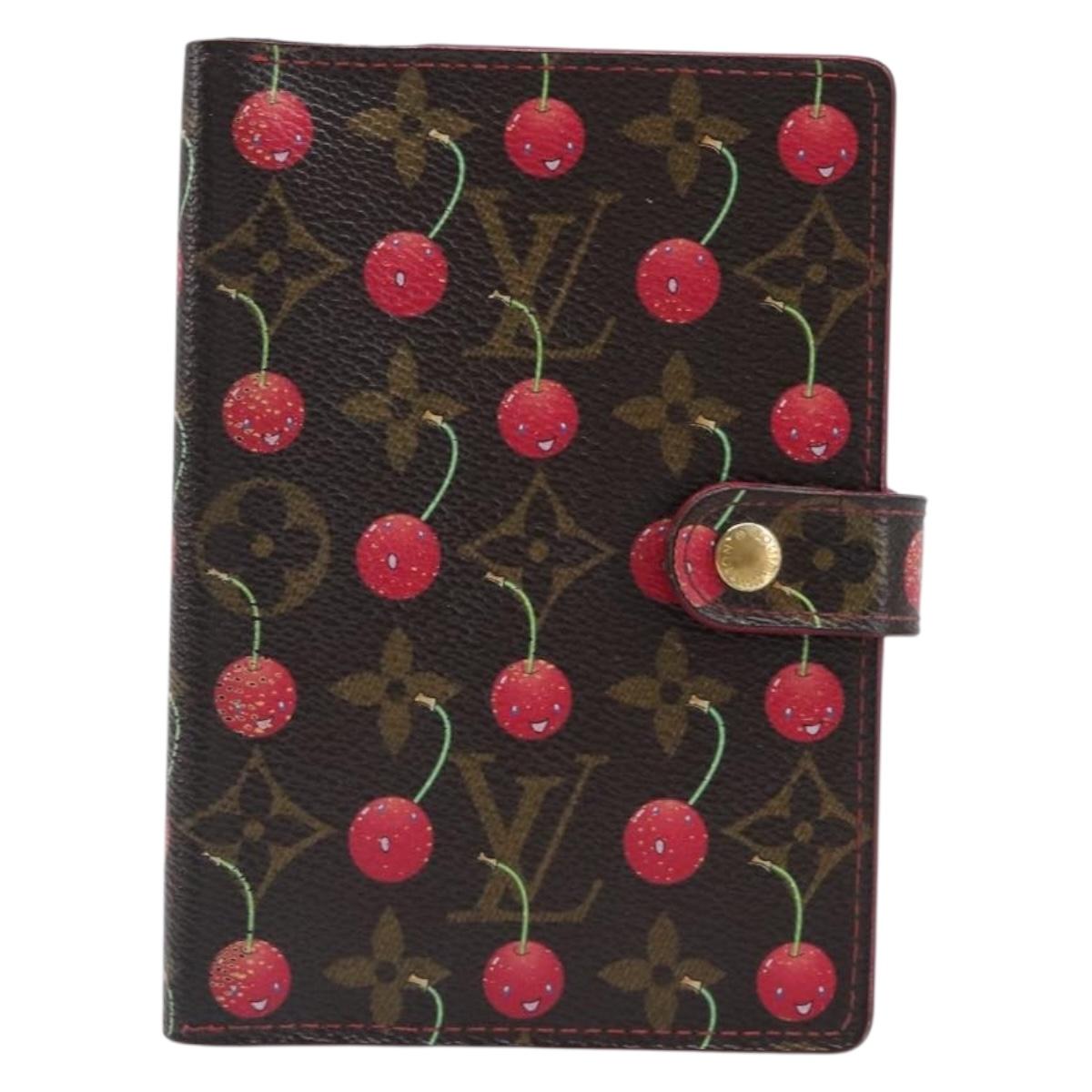 LOUIS VUITTON Monogram Cherry Agenda PM Day Planner Cover R21023 LV Auth 199372V