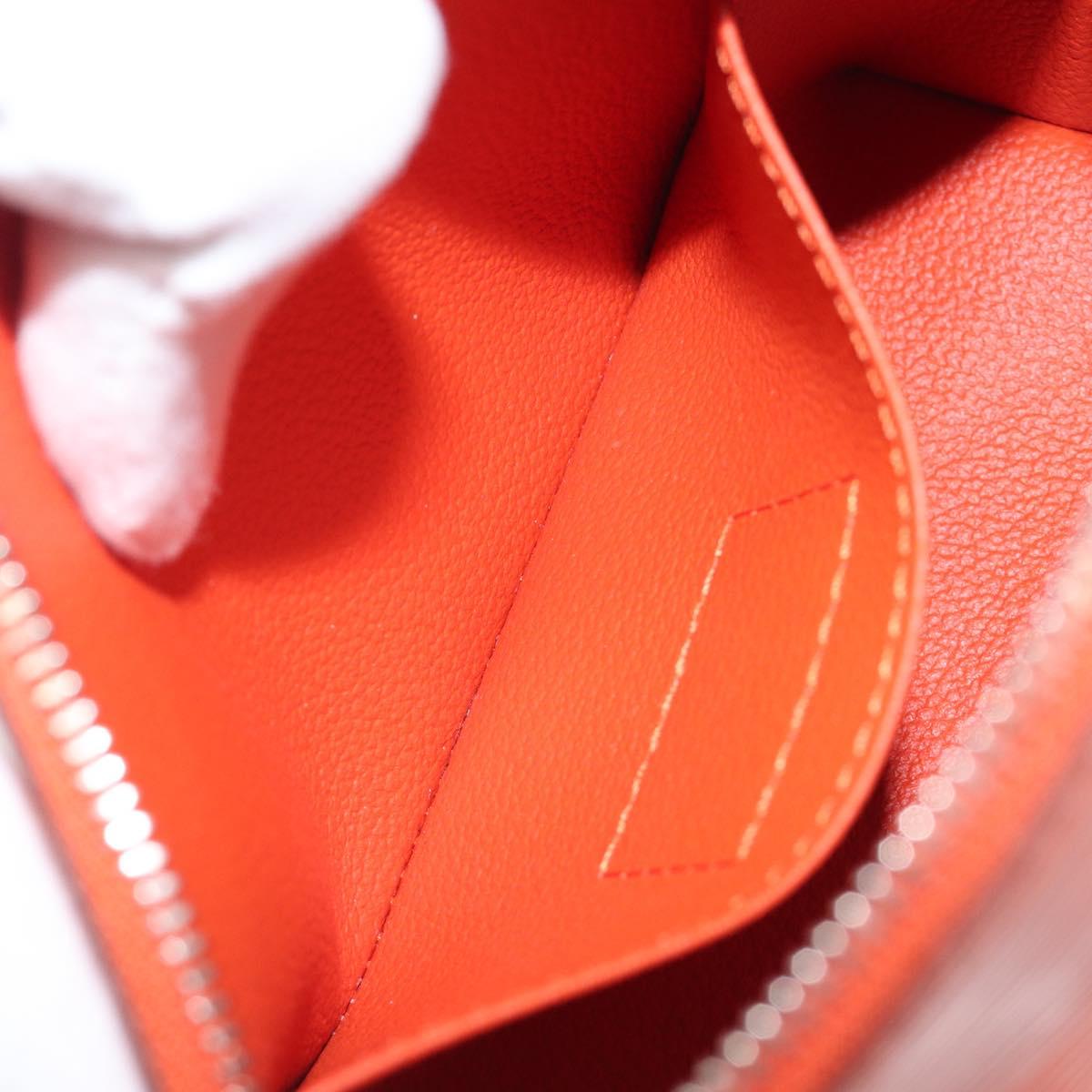 LOUIS VUITTON Epi Pochette Cosmetic PM Pouch Orange M40642 LV Auth 199373V