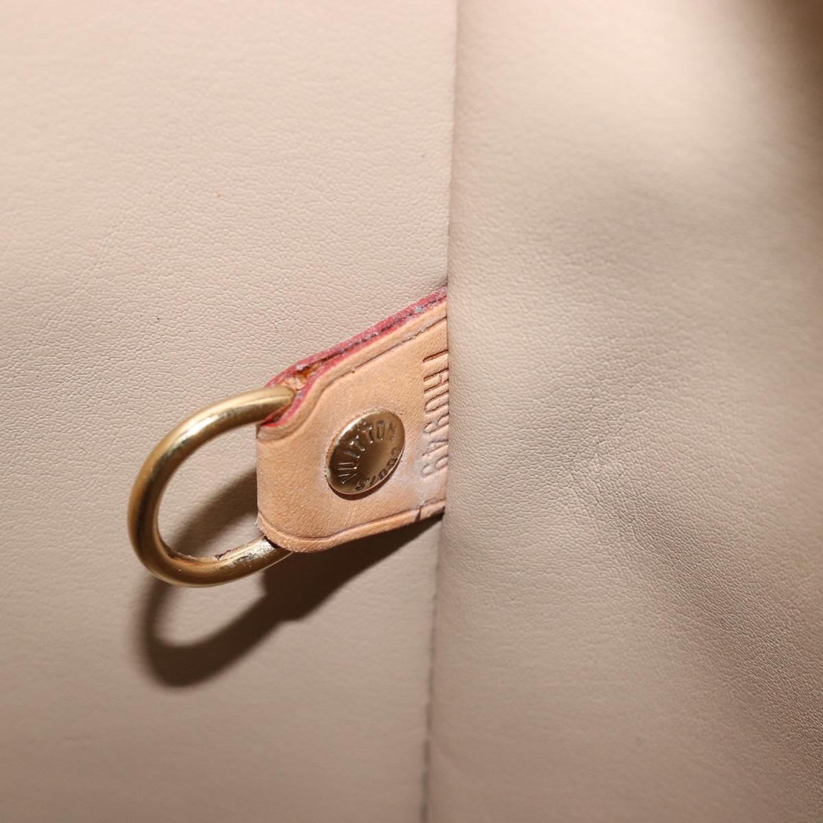 LOUIS VUITTON Monogram Vernis Houston Hand Bag Beige M91004 LV Auth 199381
