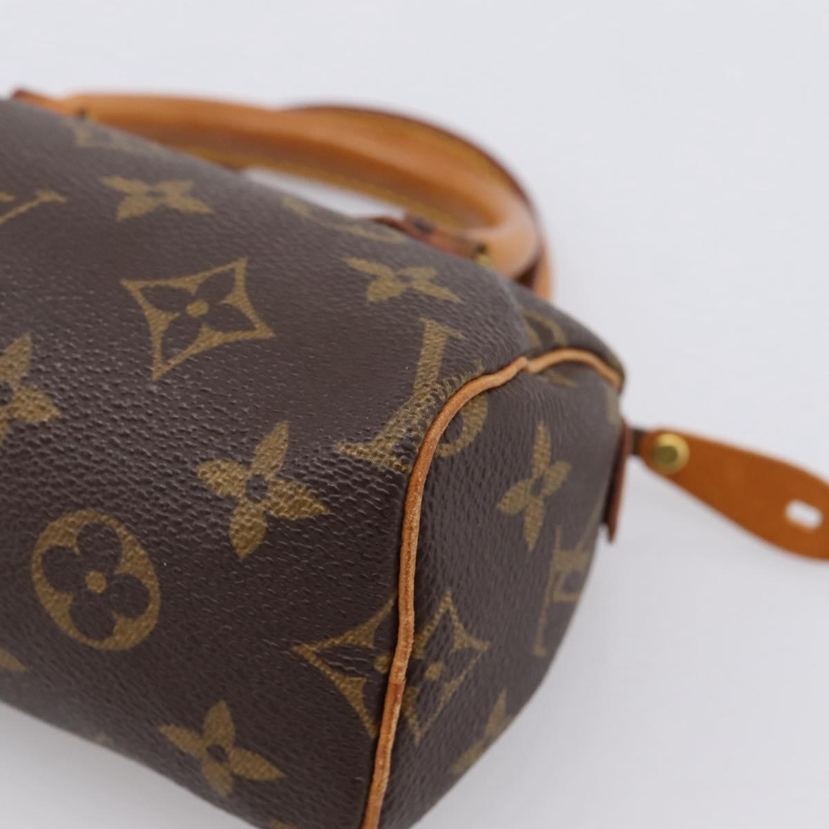 LOUIS VUITTON Monogram Mini Speedy Hand Bag M41534 LV Auth 199383