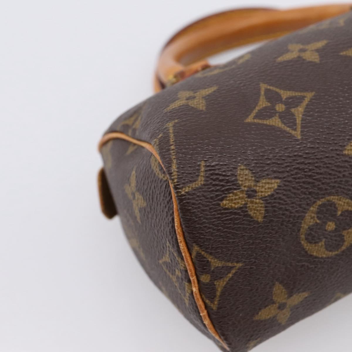 LOUIS VUITTON Monogram Mini Speedy Hand Bag M41534 LV Auth 199383