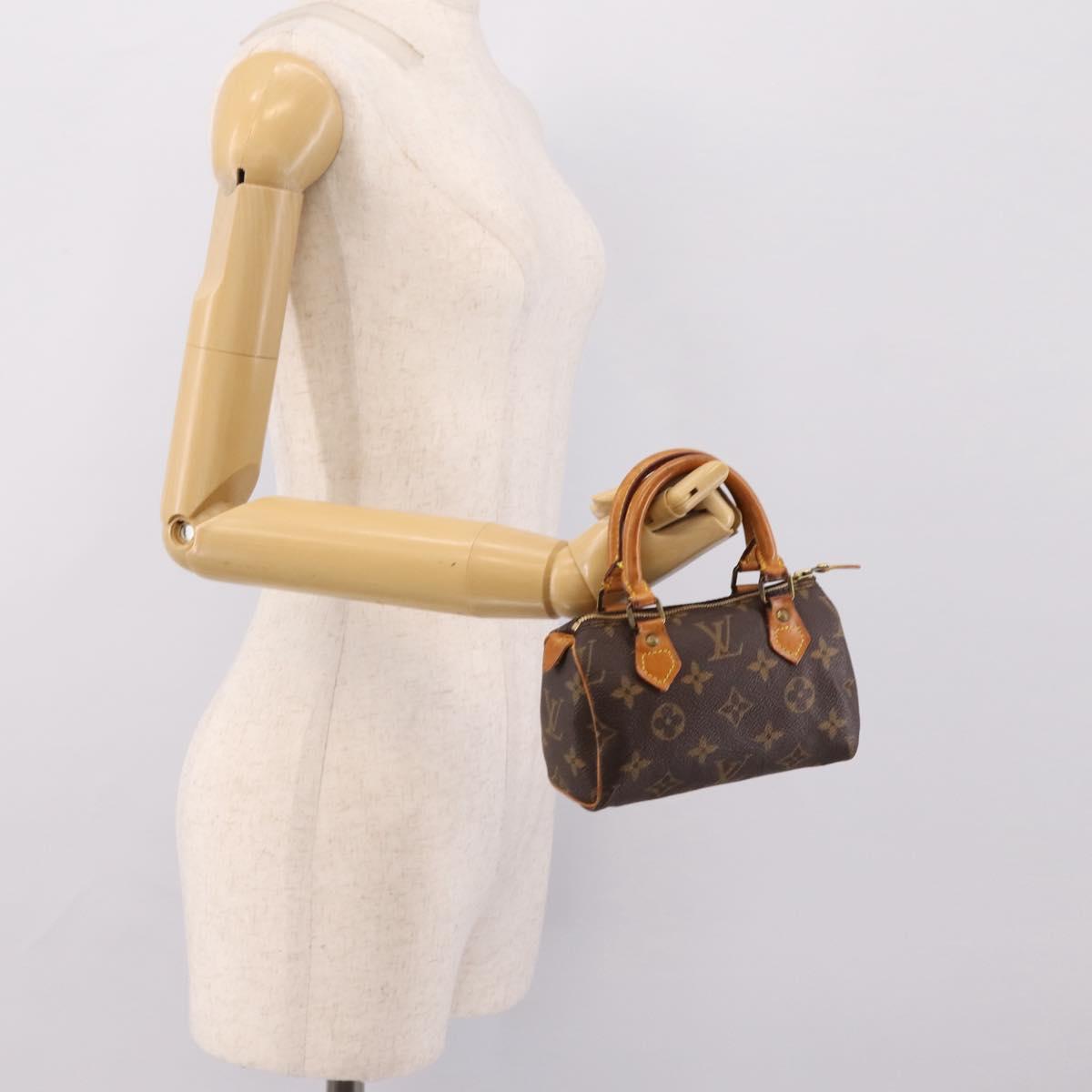 LOUIS VUITTON Monogram Mini Speedy Hand Bag M41534 LV Auth 199383