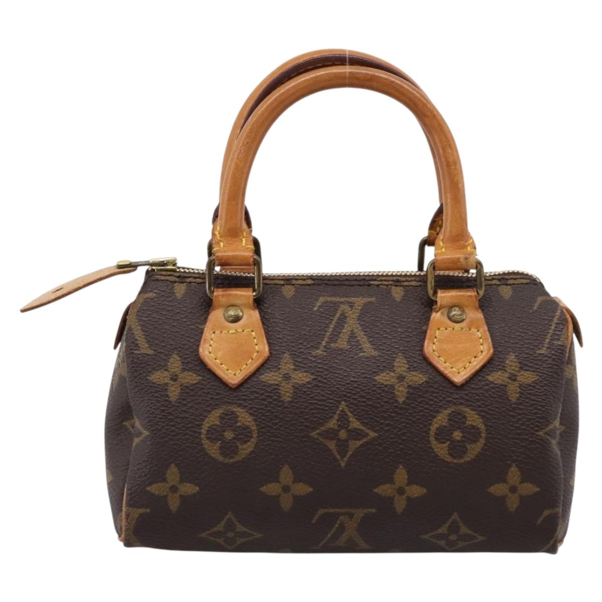 LOUIS VUITTON Monogram Mini Speedy Hand Bag M41534 LV Auth 199383