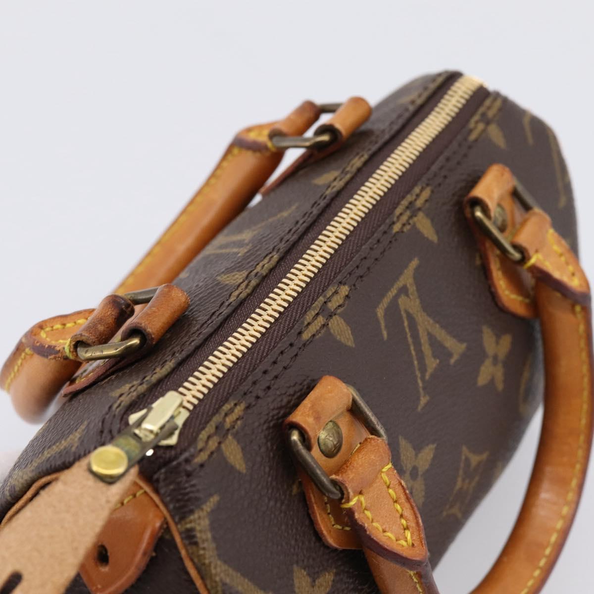 LOUIS VUITTON Monogram Mini Speedy Hand Bag M41534 LV Auth 199383