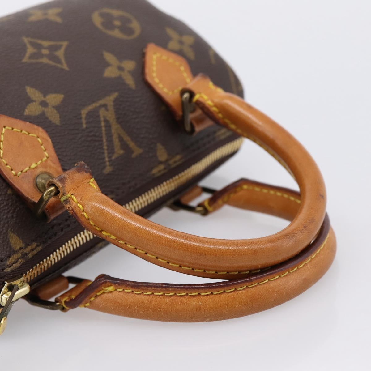 LOUIS VUITTON Monogram Mini Speedy Hand Bag M41534 LV Auth 199383
