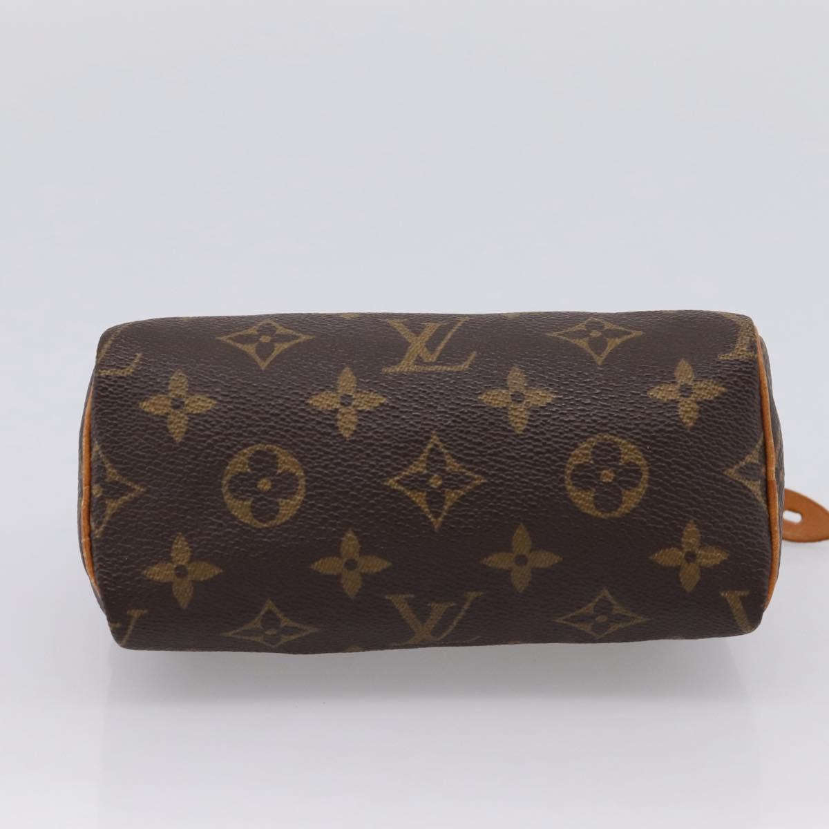 LOUIS VUITTON Monogram Mini Speedy Hand Bag M41534 LV Auth 199383