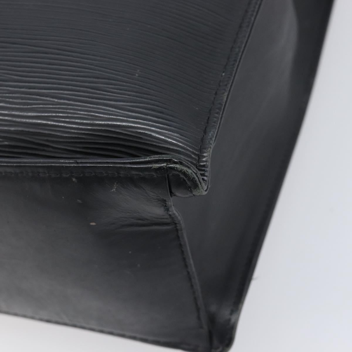 LOUIS VUITTON Epi Sac Plat Hand Bag Black M59082 LV Auth 199392