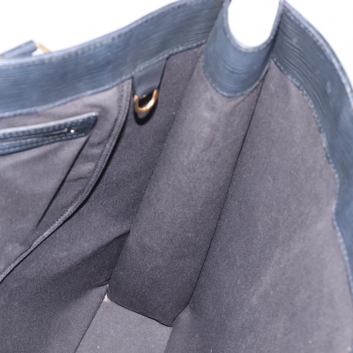LOUIS VUITTON Epi Sac Plat Hand Bag Black M59082 LV Auth 199392