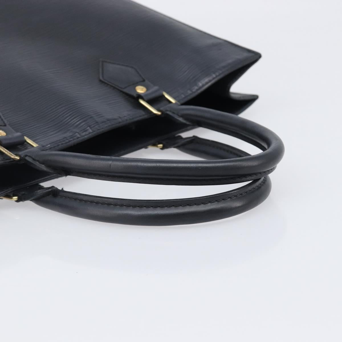 LOUIS VUITTON Epi Sac Plat Hand Bag Black M59082 LV Auth 199392