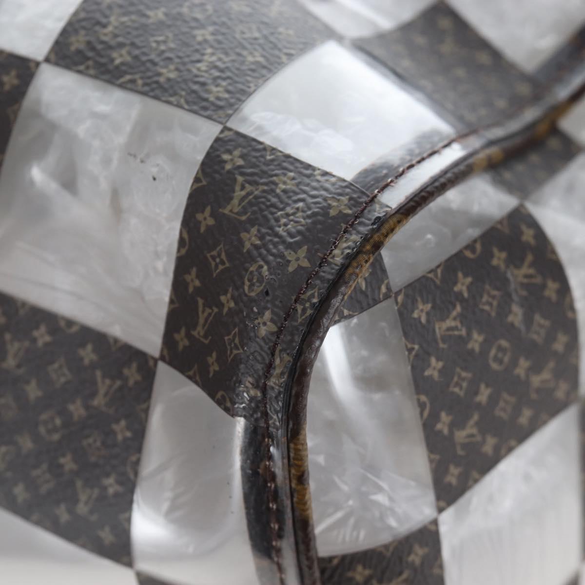 LOUIS VUITTON monogram chess Keepall Bandouliere 50 Bag M20864 LV Auth 199399SM