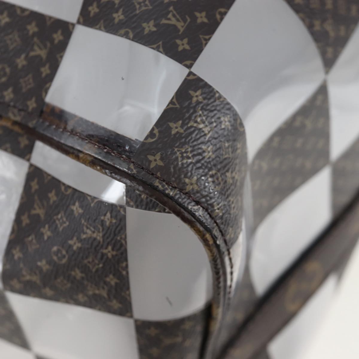 LOUIS VUITTON monogram chess Keepall Bandouliere 50 Bag M20864 LV Auth 199399SM