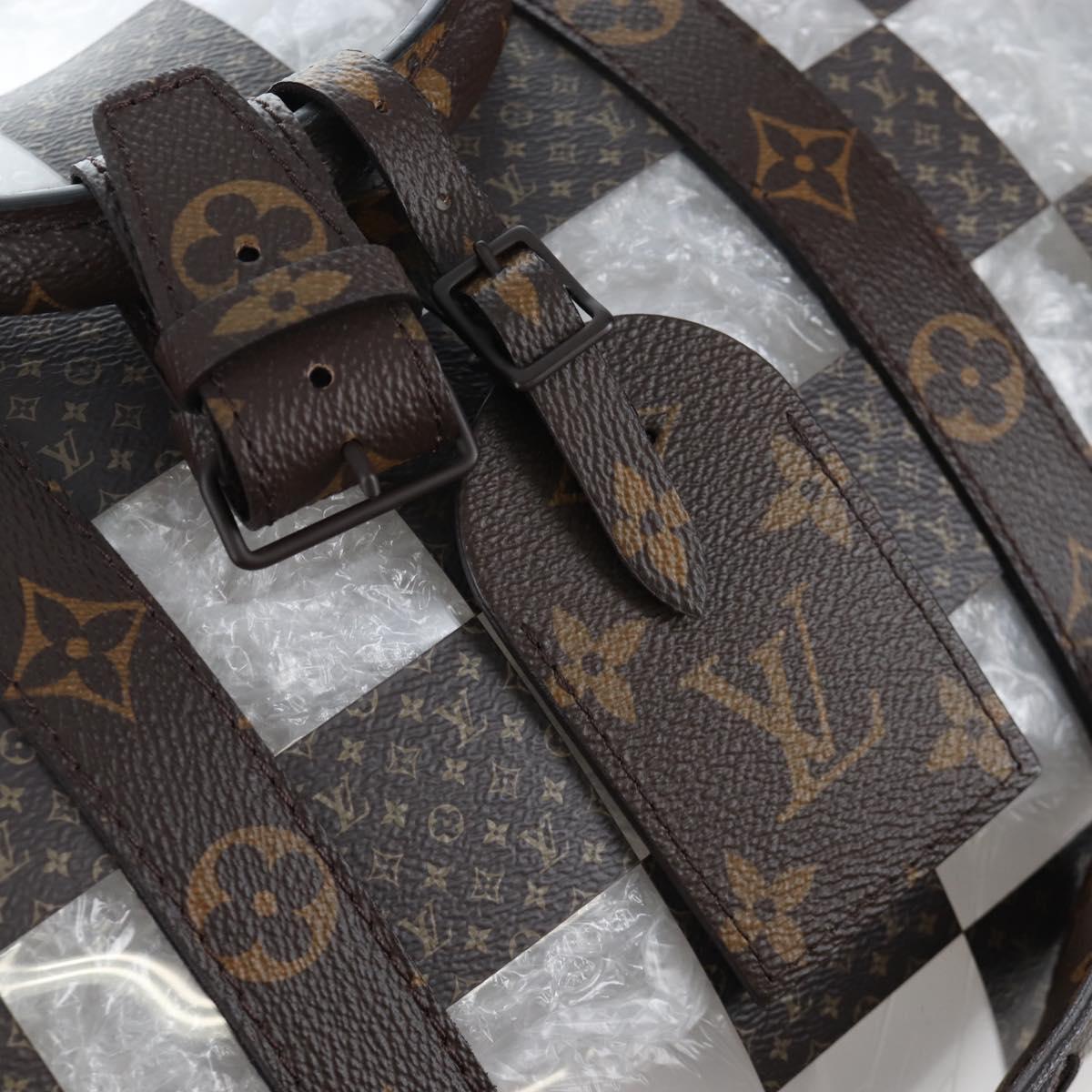 LOUIS VUITTON monogram chess Keepall Bandouliere 50 Bag M20864 LV Auth 199399SM
